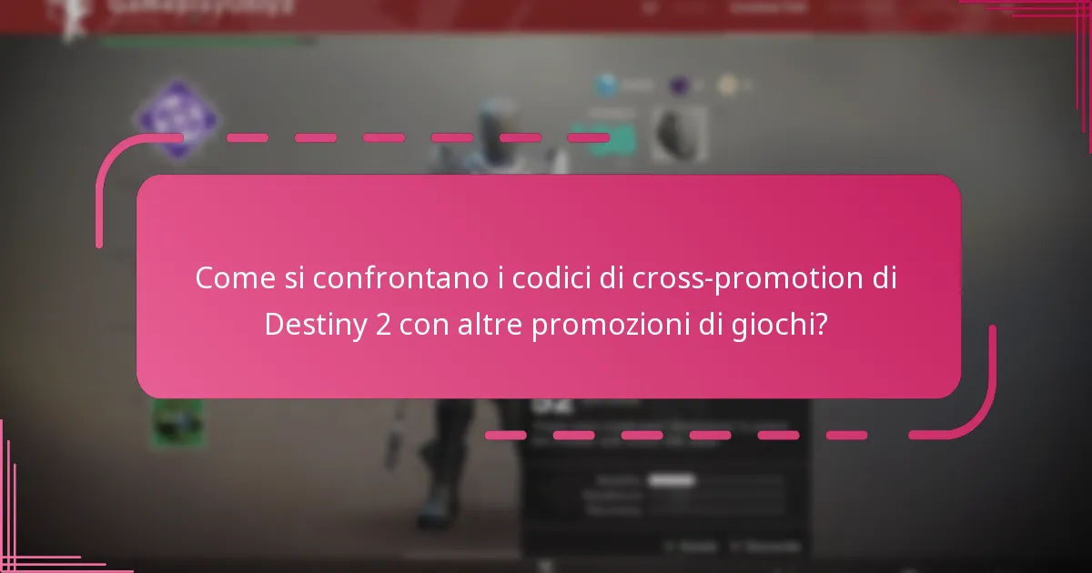 Quali ricompense posso ottenere dai codici di cross-promotion di Destiny 2?